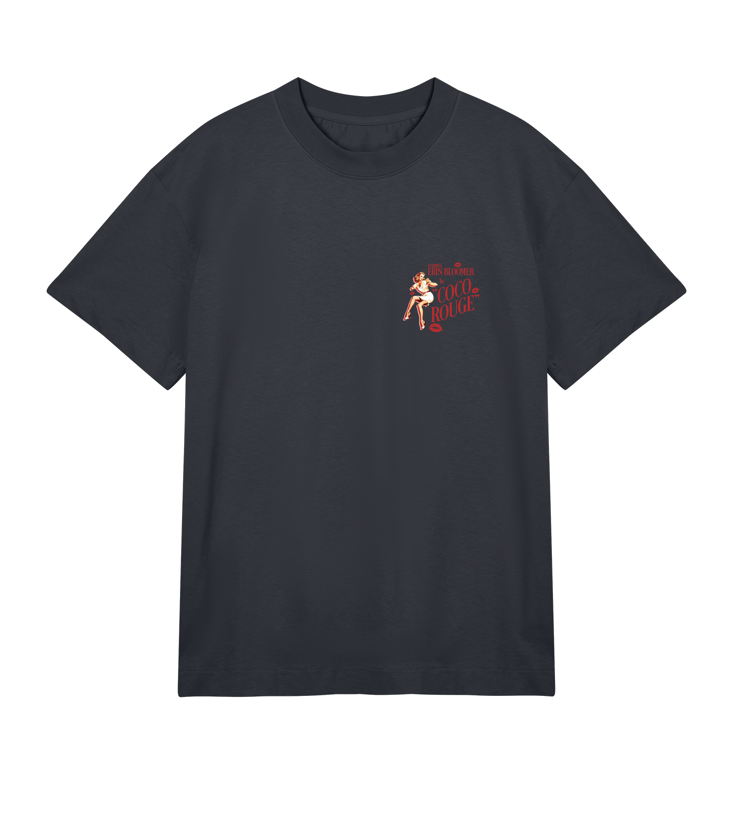 'Coco Rouge' small print T