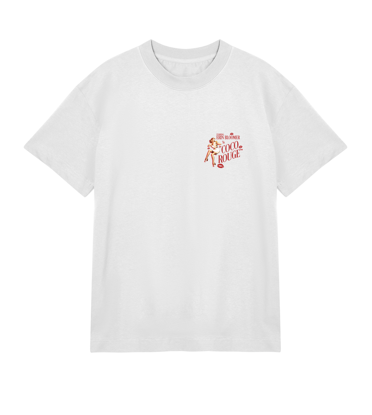 'Coco Rouge' small print T