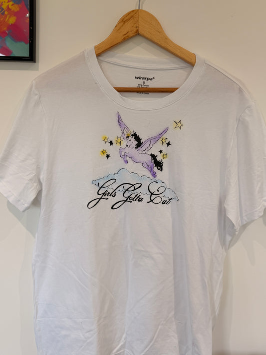 Girls Gotta Eat Airbrush Motif - Unicorn (1 of 1)